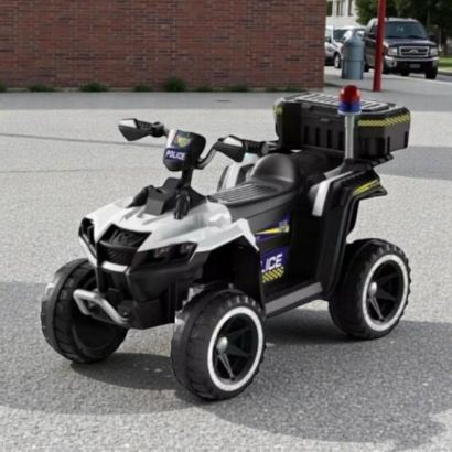 صورة دباب أطفال كهربائي شرطة فاخر